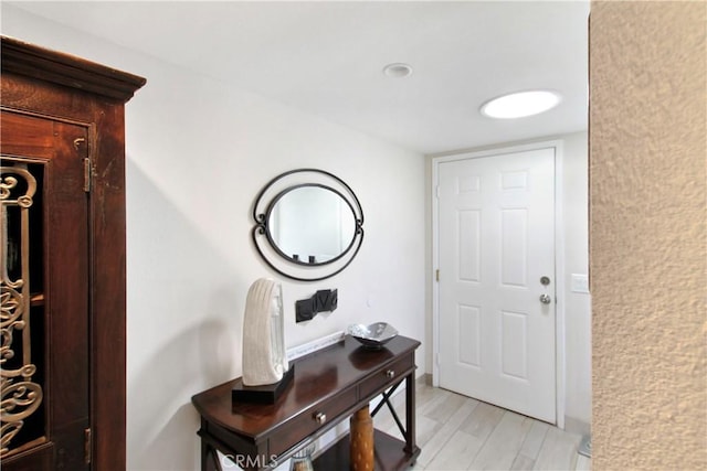 40425 Pebble Beach Cir, Palm Desert, CA 92211 - entryway featuring light wood-style flooring
