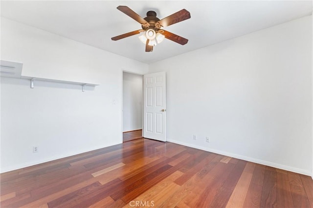 9818 Capulet Ave, Whittier, CA 90603 - spare room with wood finished floors, a ceiling fan, and baseboards