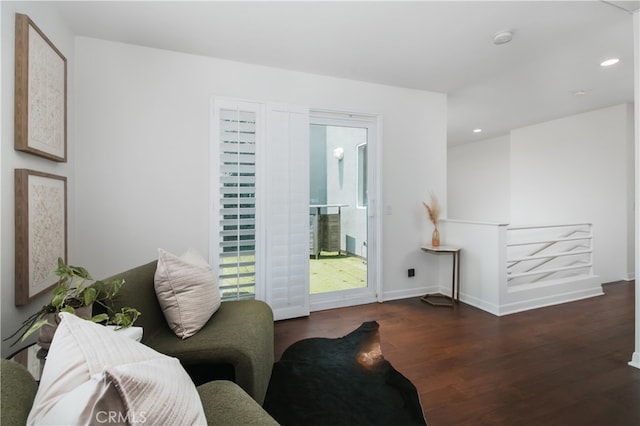1617 S Beverly Glen Blvd Unit 301, Los Angeles, CA 90024 - living room with wood finished floors, recessed lighting, and baseboards