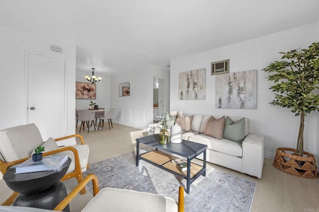 3468 Los Mochis Way, Oceanside, CA 92056 - living area featuring wood finished floors and a chandelier