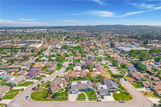 210 View Dr, La Habra, CA 90631 - aerial view of property's location with nearby suburban area