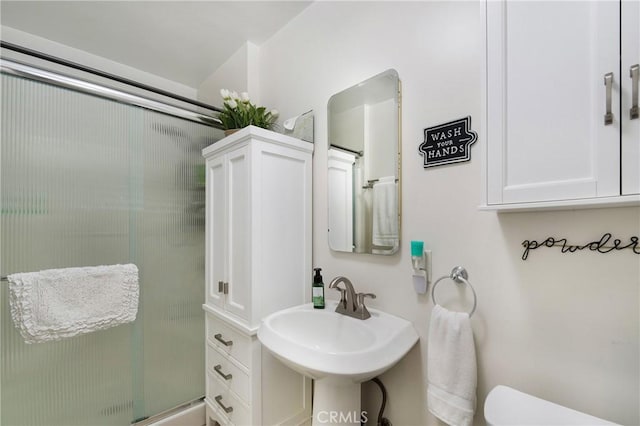 210 View Dr, La Habra, CA 90631 - full bathroom with a shower stall and toilet