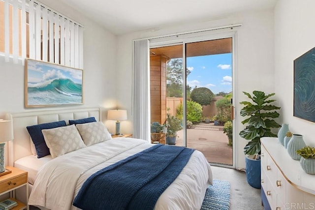 18861 Caminito Cantilena Unit 26, San Diego, CA 92128 - bedroom featuring access to outside and light colored carpet