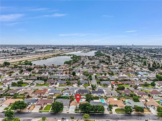 2842 E Virginia Ave, Anaheim, CA 92806 - aerial view of residential area featuring a nearby body of water