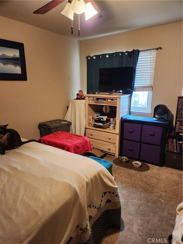445 Almond Dr Unit 84, Lodi, CA 95240 - bedroom featuring carpet floors and ceiling fan