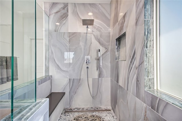 36275 Firelight Cir, Wildomar, CA 92595 - full bathroom featuring a marble finish shower