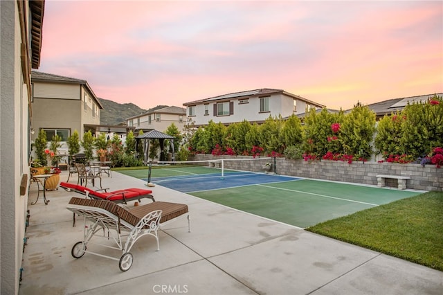 36275 Firelight Cir, Wildomar, CA 92595 - view of tennis court with a gazebo