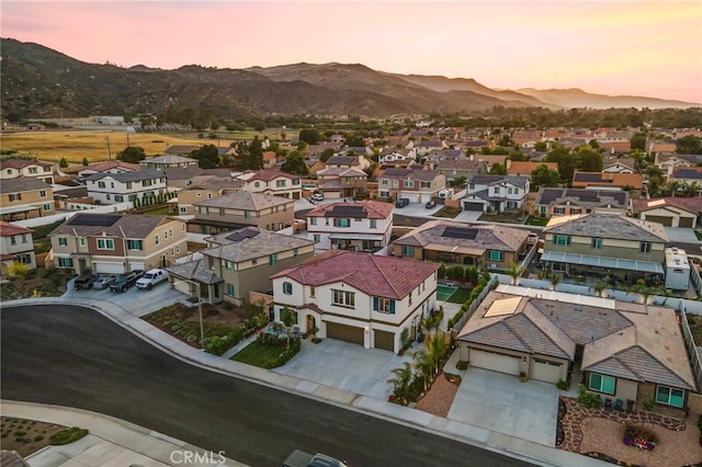 36275 Firelight Cir, Wildomar, CA 92595 - aerial view at dusk of a mountain view and a residential view