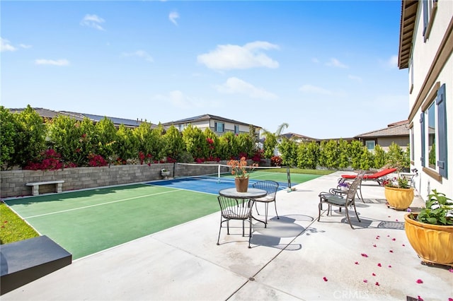 36275 Firelight Cir, Wildomar, CA 92595 - view of patio / terrace with a tennis court