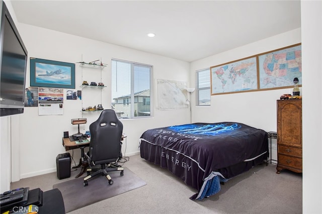 36275 Firelight Cir, Wildomar, CA 92595 - carpeted bedroom featuring an office area and recessed lighting