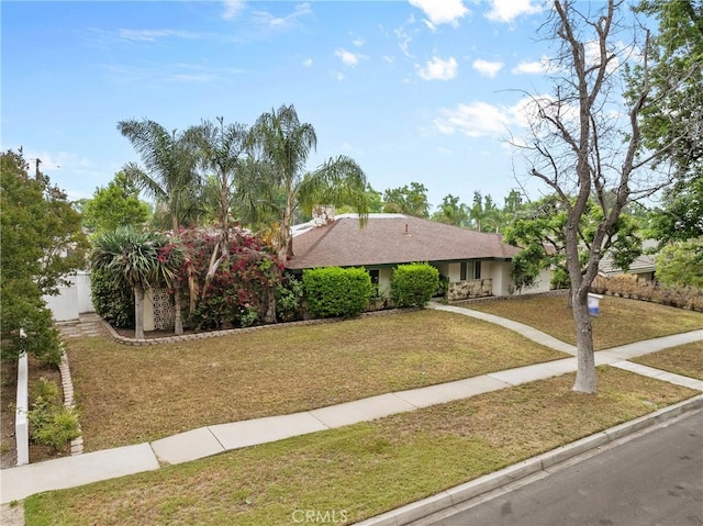 1754 N 1st Ave, Upland, CA 91784 - ranch-style house featuring a front lawn and stucco siding