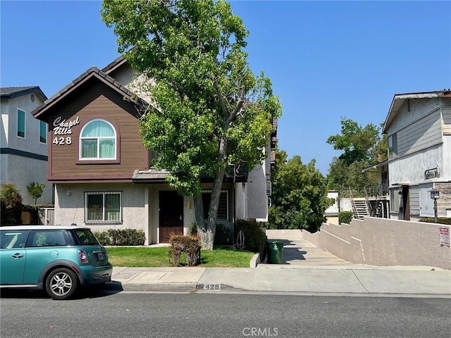 428 N Chapel Ave Unit B, Alhambra, CA 91801 - view of front of property with stucco siding