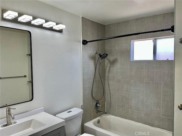 428 N Chapel Ave Unit B, Alhambra, CA 91801 - bathroom featuring toilet, vanity, and shower / washtub combination