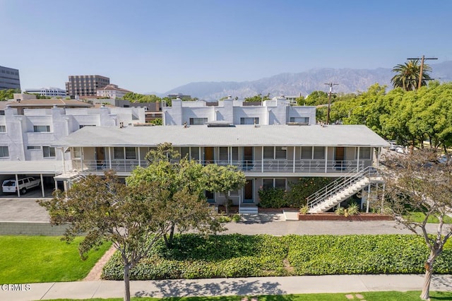 999 Cordova St, Pasadena, CA 91106 - view of building exterior featuring a mountain view