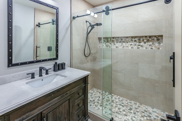 19520 Bermudas St, Porter Ranch, CA 91326 - bathroom with a shower stall and vanity