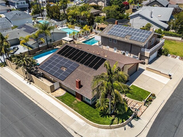 24711 Eloisa Dr, Mission Viejo, CA 92691 - aerial perspective of suburban area featuring a pool