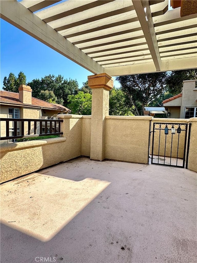 25843 Mcbean Unit 9, Valencia, CA 91355 - view of patio / terrace with a pergola