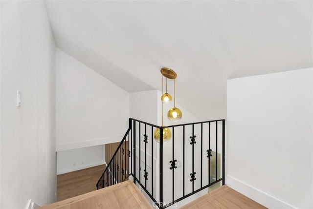 21692 Seaside Ln, Huntington Beach, CA 92646 - stairs featuring baseboards and wood finished floors