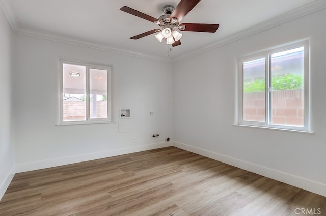 117 E 229th Pl, Carson, CA 90745 - spare room with plenty of natural light, ornamental molding, baseboards, and light wood finished floors