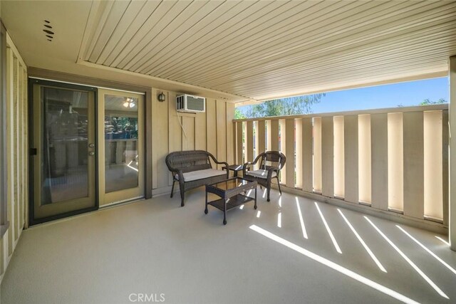 3580 Maricopa Rd, Atascadero, CA 93422 - view of patio with a wall mounted AC