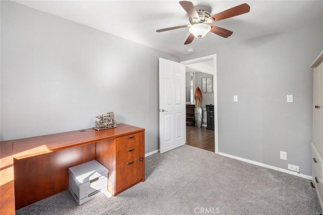 3580 Maricopa Rd, Atascadero, CA 93422 - unfurnished office featuring carpet floors and a ceiling fan