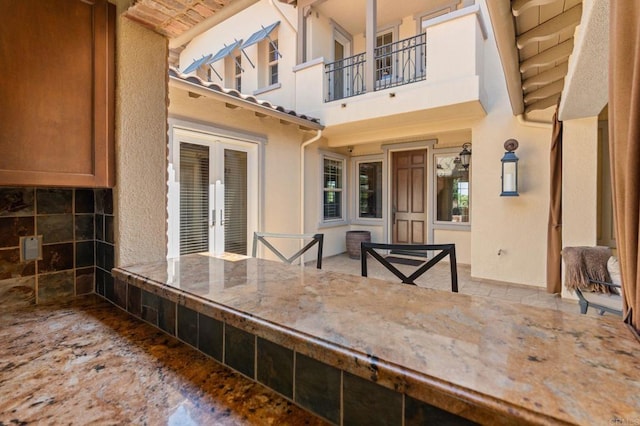 6937 Corte Langosta, Carlsbad, CA 92009 - view of patio featuring a balcony and french doors