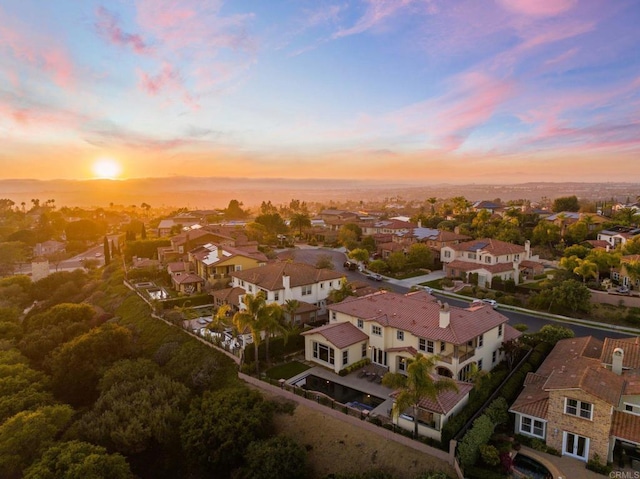 6937 Corte Langosta, Carlsbad, CA 92009 - aerial view at dusk of a residential view