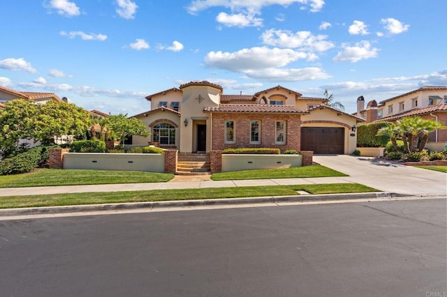 6937 Corte Langosta, Carlsbad, CA 92009 - mediterranean / spanish-style home with a tiled roof, an attached garage, driveway, and stucco siding