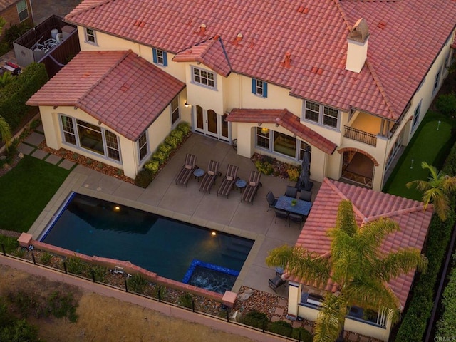 6937 Corte Langosta, Carlsbad, CA 92009 - aerial view of property and surrounding area with a pool