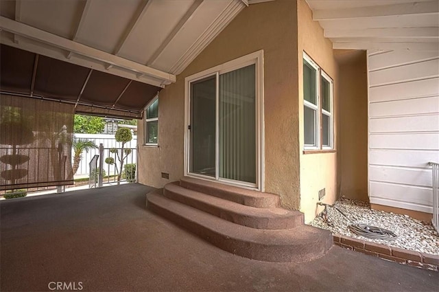 5062 Magnolia Ave, Riverside, CA 92506 - property entrance featuring stucco siding