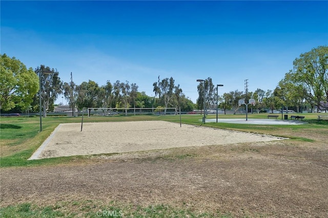 4583 Tuscani Dr, Cypress, CA 90630 - view of community with a yard, volleyball court, and community basketball court