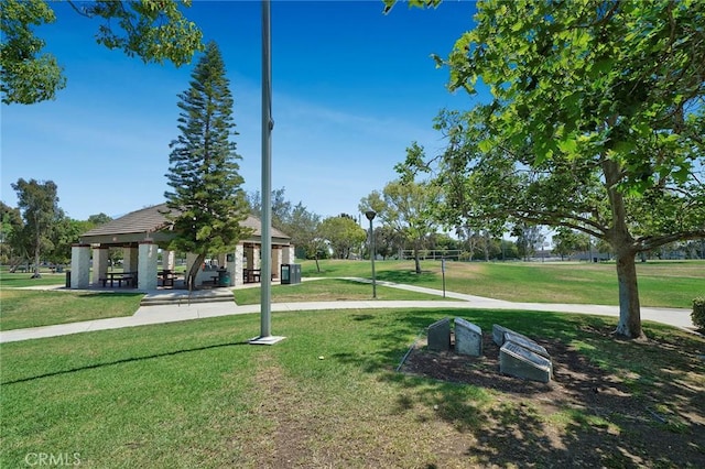 4583 Tuscani Dr, Cypress, CA 90630 - surrounding community with a gazebo and a lawn
