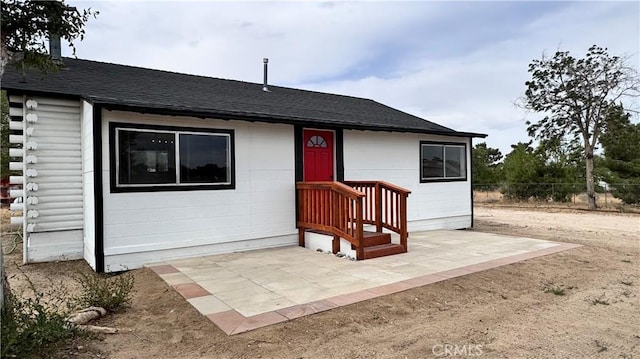 11213 Monte Vista Rd, Phelan, CA 92371 - view of front of property featuring roof with shingles and a patio area