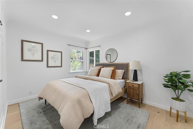 4312 Division St, Los Angeles, CA 90065 - bedroom featuring light wood-style flooring, baseboards, and recessed lighting