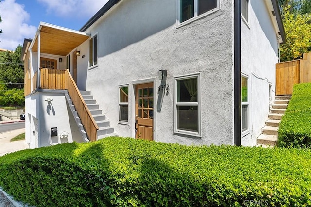 4312 Division St, Los Angeles, CA 90065 - view of front of home featuring stairway and stucco siding