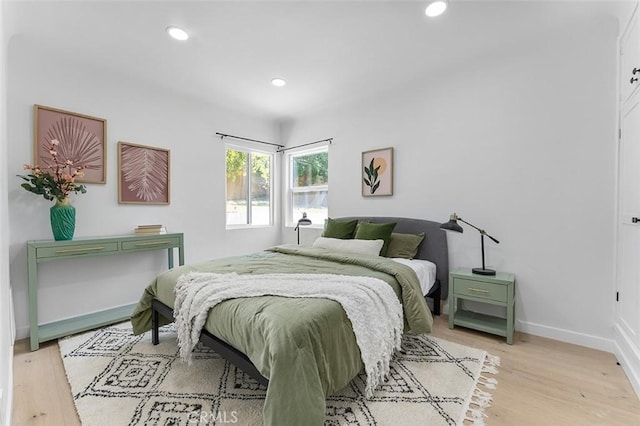 4312 Division St, Los Angeles, CA 90065 - bedroom with wood finished floors, recessed lighting, and baseboards