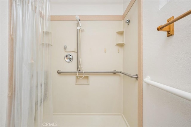 6459 E Via Arboles, Anaheim Hills, CA 92807 - full bathroom featuring a shower with shower curtain