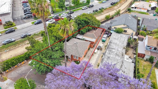 470 E Home St, Long Beach, CA 90805 - aerial view of residential area featuring property boundaries highlighted