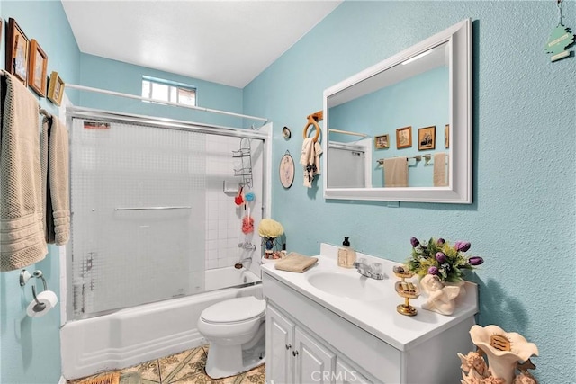 470 E Home St, Long Beach, CA 90805 - bathroom featuring vanity, toilet, shower / washtub combination, and tile patterned flooring