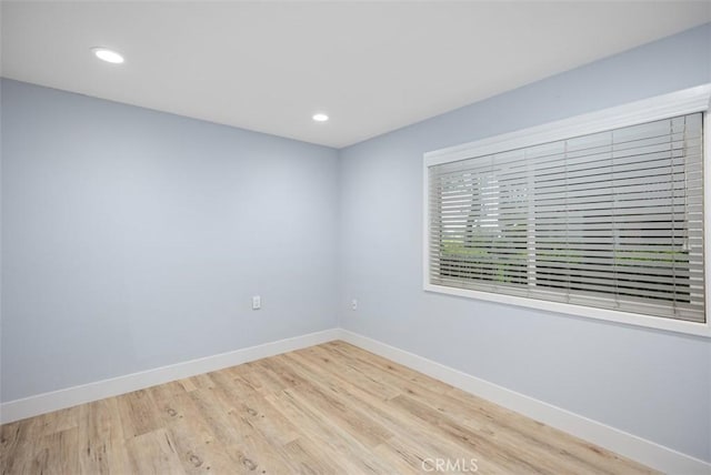 4014 Calle Sonora Oeste Unit 1G, Laguna Woods, CA 92637 - unfurnished room featuring light wood-style floors, baseboards, and recessed lighting