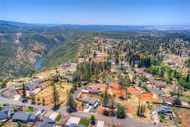 2381 Clearview Dr, Paradise, CA 95969 - aerial view of property's location featuring a mountain backdrop and nearby suburban area
