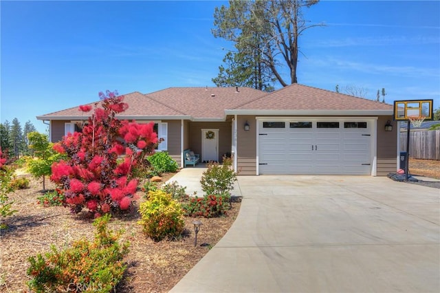 2381 Clearview Dr, Paradise, CA 95969 - ranch-style home featuring a garage and concrete driveway