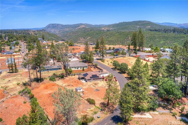 2381 Clearview Dr, Paradise, CA 95969 - aerial view of property and surrounding area featuring a mountainous background and nearby suburban area
