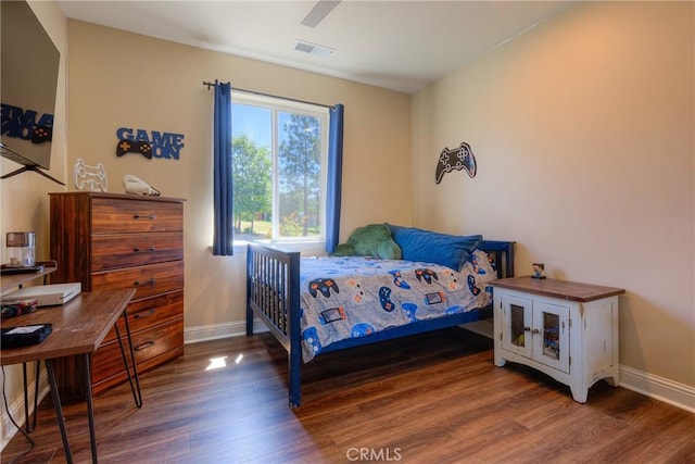 2381 Clearview Dr, Paradise, CA 95969 - bedroom with wood finished floors and baseboards