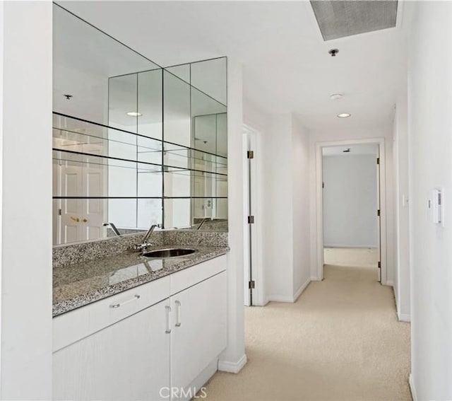 10724 Wilshire Blvd Unit 1010, Los Angeles, CA 90024 - bar area featuring light carpet and recessed lighting