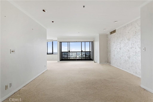 10724 Wilshire Blvd Unit 1010, Los Angeles, CA 90024 - unfurnished room with carpet and ornamental molding