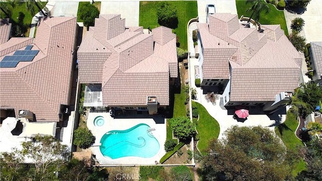 29058 Rosewood Ln, Highland, CA 92346 - drone / aerial view of a pool