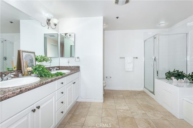 580 W Main St Unit 323, Alhambra, CA 91801 - full bath with double vanity, a shower stall, and toilet