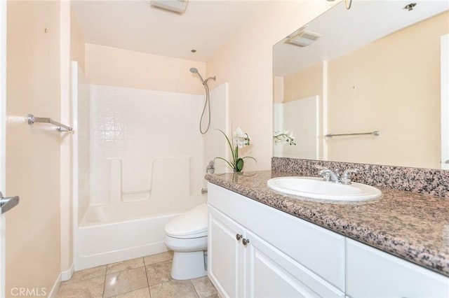 580 W Main St Unit 323, Alhambra, CA 91801 - bathroom with vanity, toilet, shower / washtub combination, and tile patterned floors