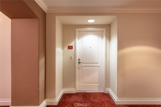 580 W Main St Unit 323, Alhambra, CA 91801 - entryway with baseboards, ornamental molding, and carpet